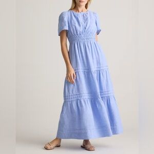 Quince 100% European Linen Tiered Maxi Dress XS